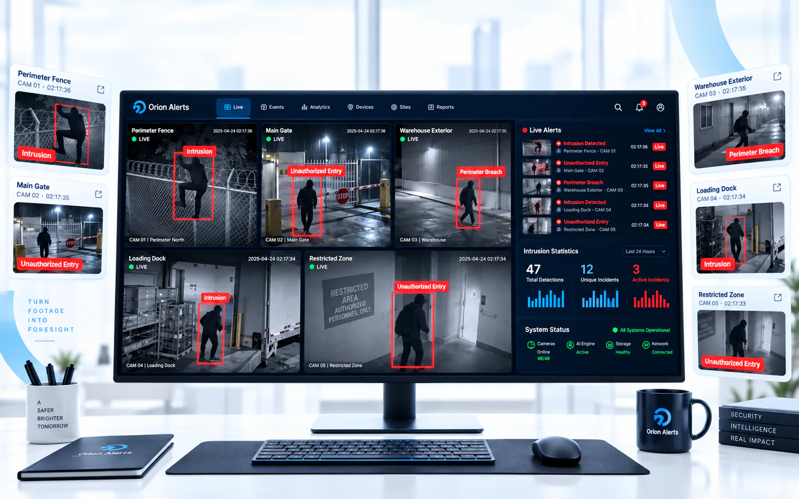 Intrusion & Restricted-Zone Detection in OrionAlerts AI Vision